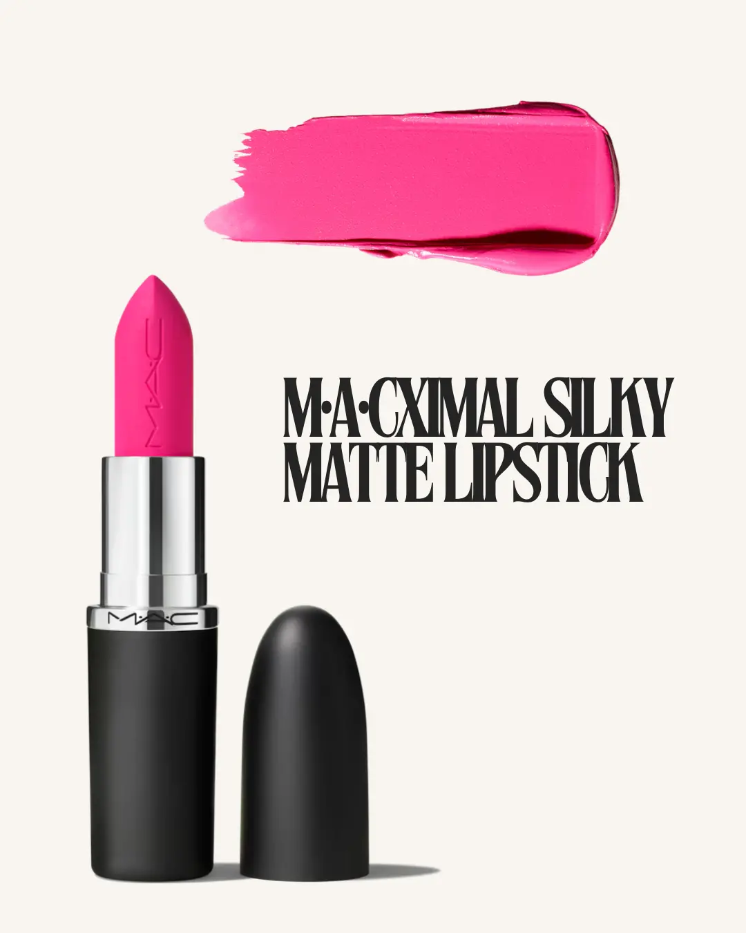 M&middot;A&middot;CXIMAL SILKY MATTE LIPSTICKCor: Candy Yum Yum - cor-de-rosa n&eacute;onUm batom mate sedoso que proporciona 12 horas de cor de cobertura total e 8 horas de hidrata&ccedil;&atilde;o.