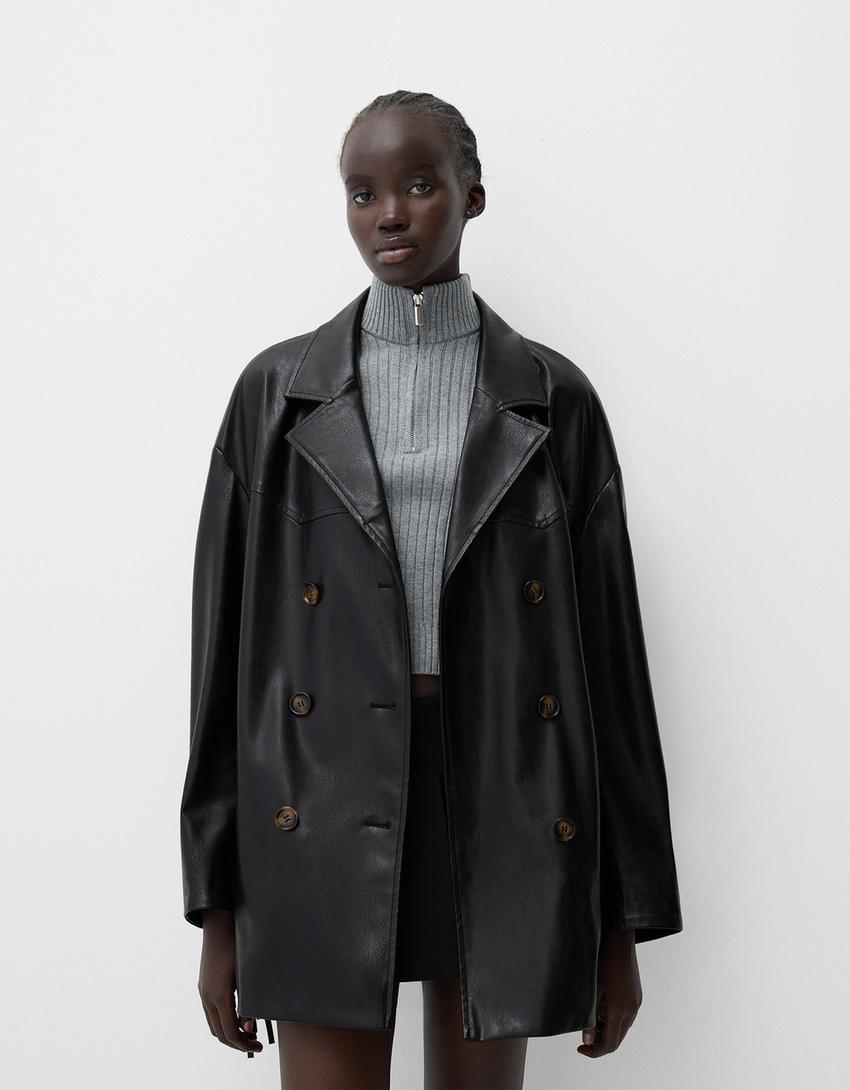 Camur&ccedil;a, Croute e Franjas: Tend&ecirc;ncias e Cuidados casaco preto