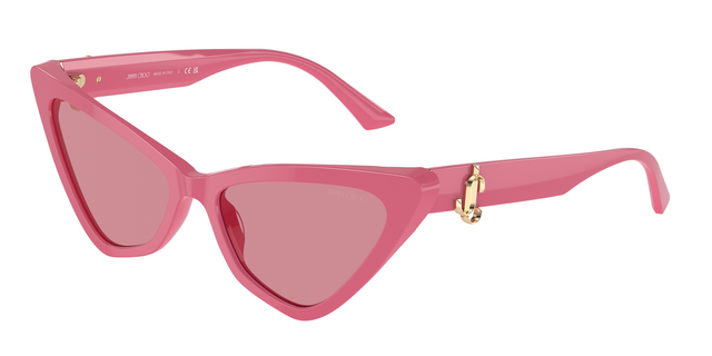 imagem oculos de sol cor de rosa jimmy choo