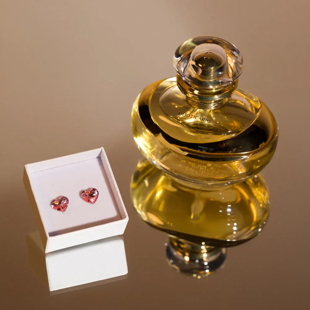 Coffret Lily Swarovski Eau de Parfum o boticario perfume e brincos