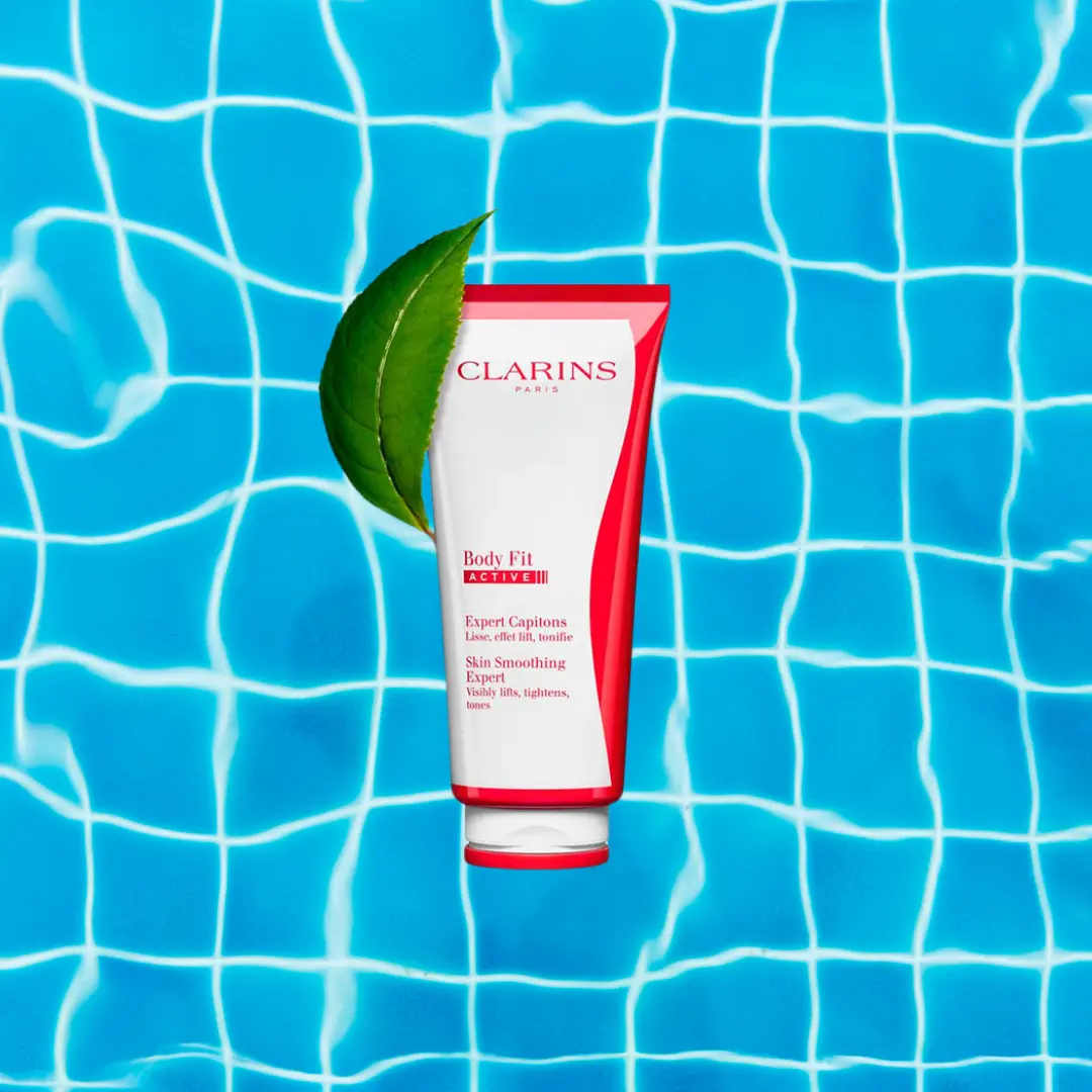 Clarins Body Fit Skin Smoothing Expert: Creme refirmante anticelulite que ajuda a suavizar a pele.