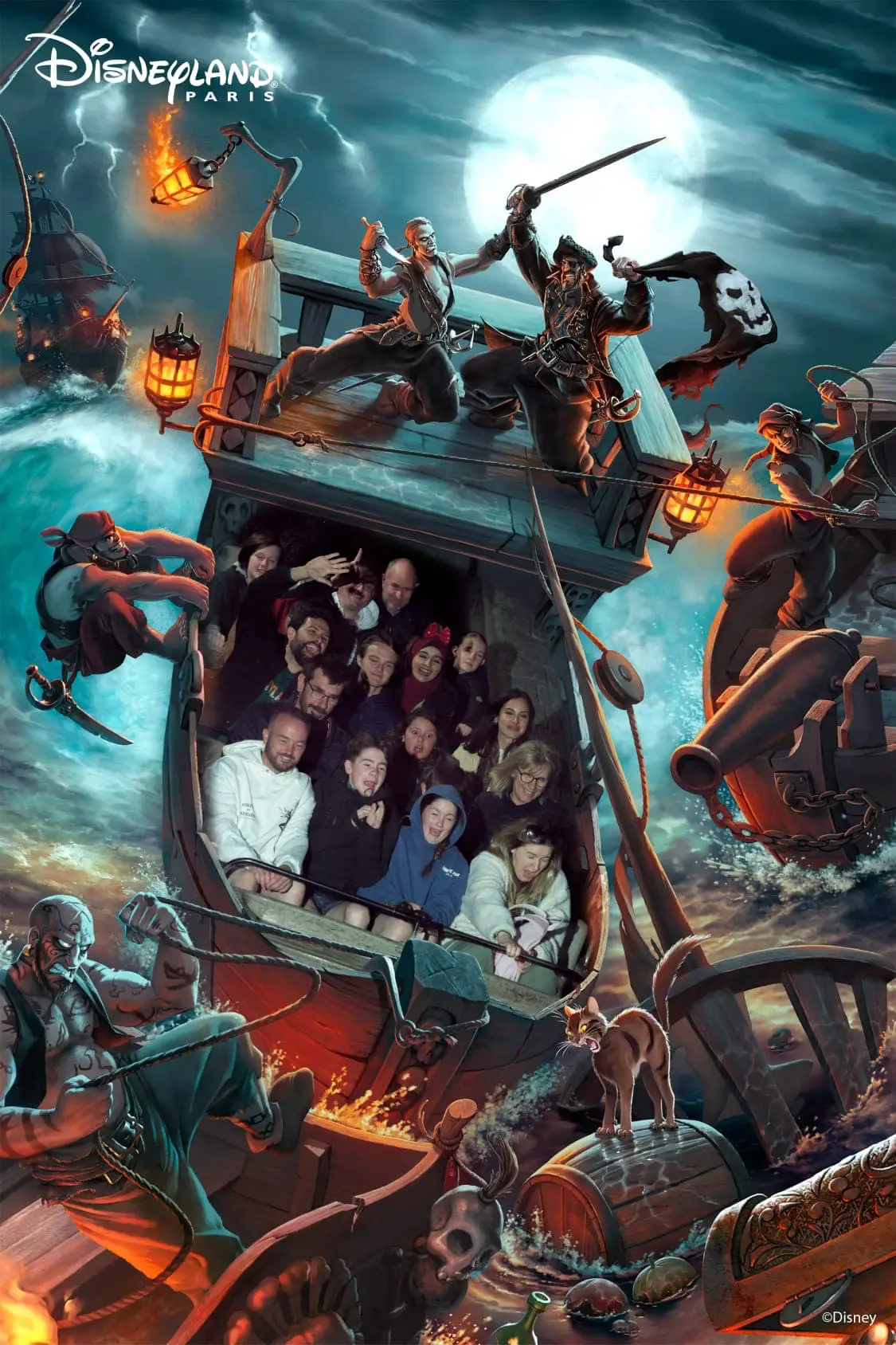 pessoas nas fotografias da disney da atracao piratas das caraibas