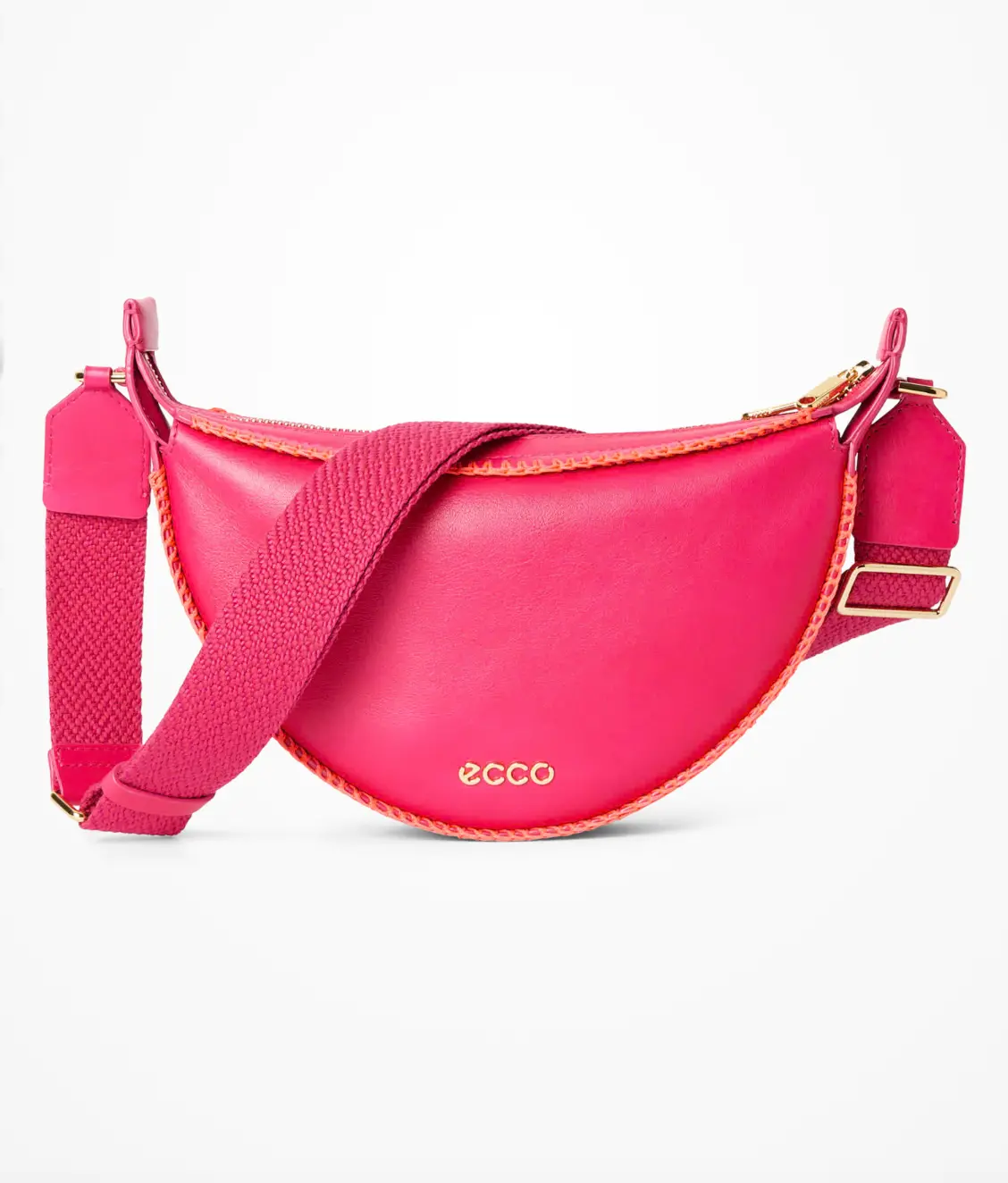 Feita em pele ECCO natural de grão liso e semibrilhante, a Fortune Shoulder Bag Small da ECCO é uma peça icónica da nossa coleção, graças à sua forma única em meia-lua. ECCO Fortune Bag S