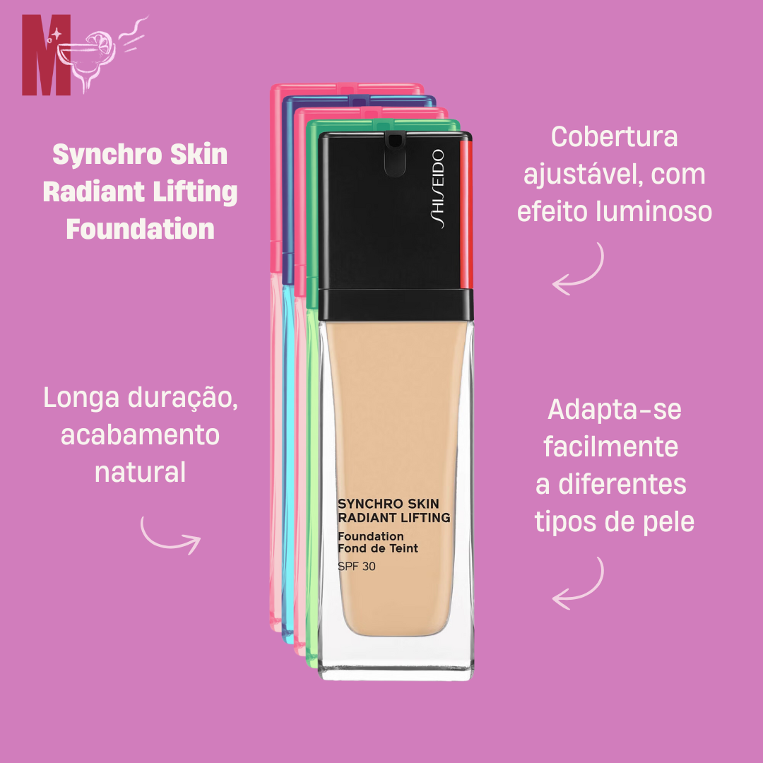 os melhores produtos shiseido artigo synchro skin radiant lifting foundation