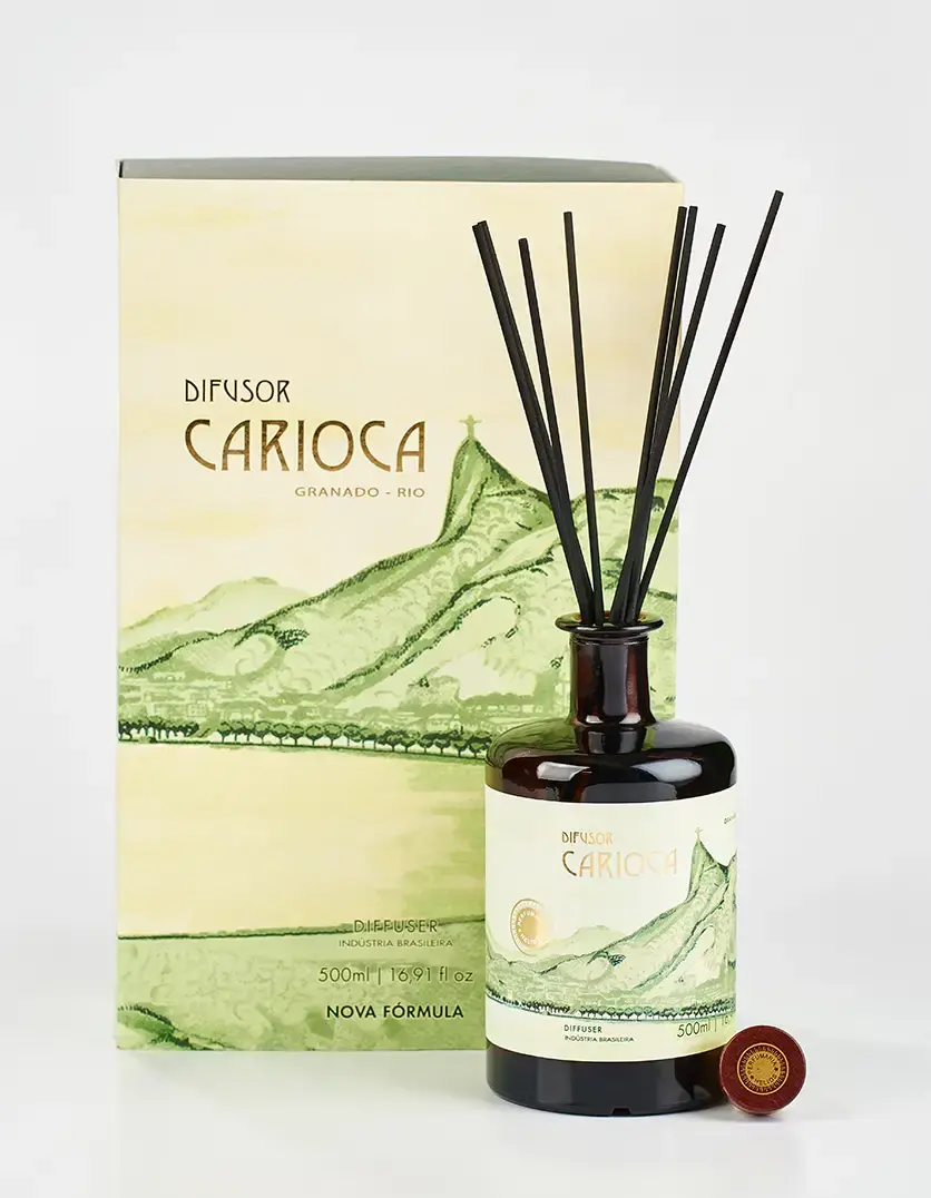 Difusor de ambiente Carioca da Granado com frasco elegante e fragrância fresca para casa