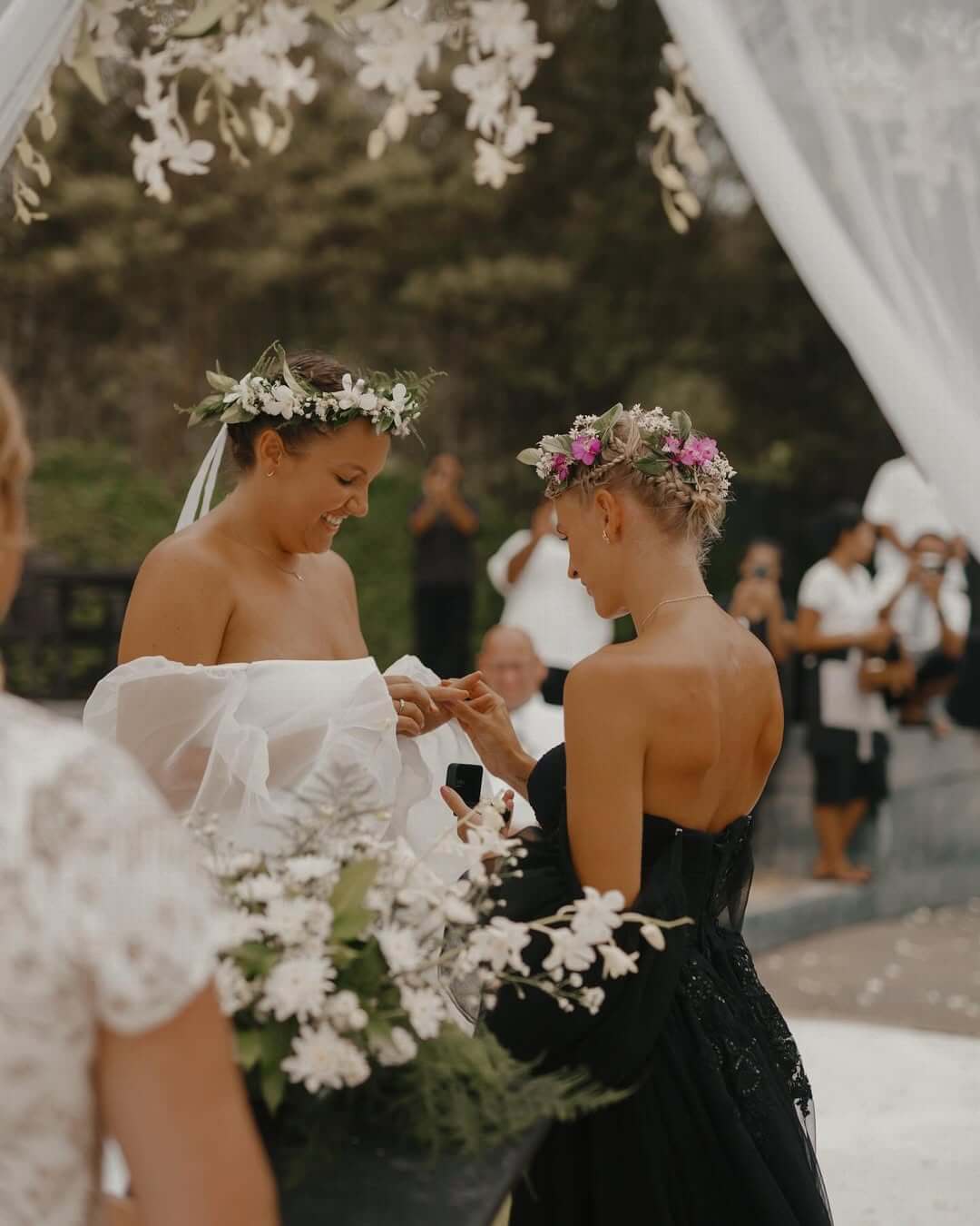 casamento lindo de duas raparigas