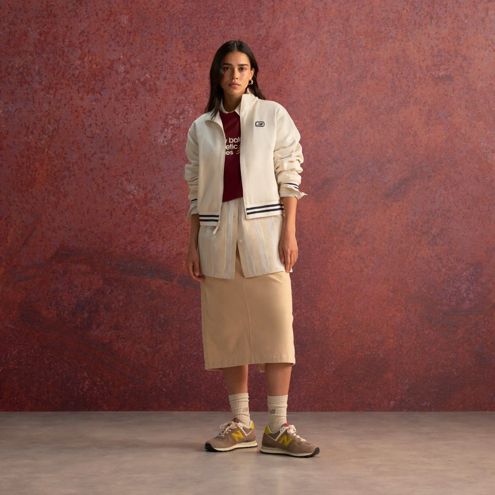 new balance 574 woman outfit