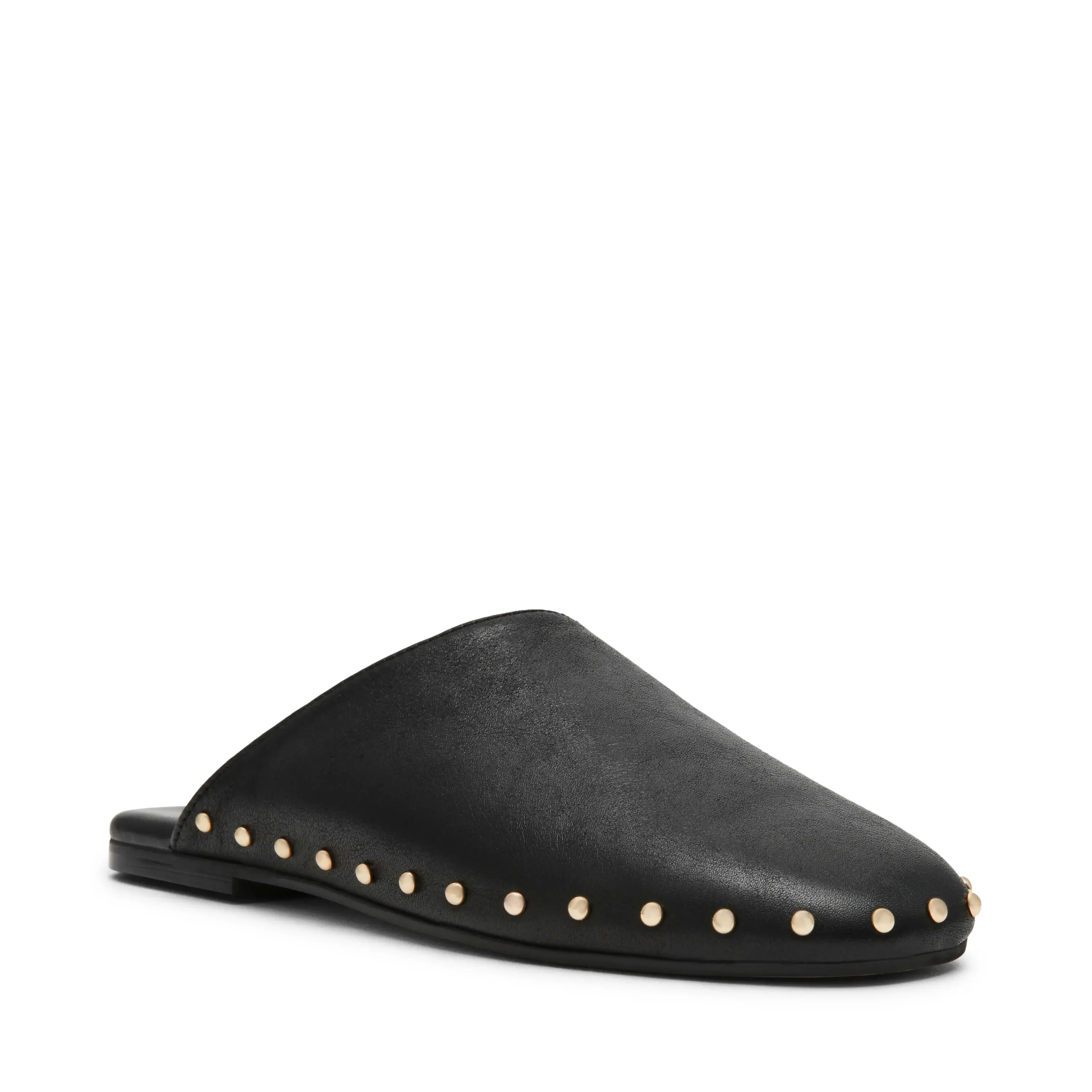 PEARSON BLACK LEATHER mamacita steve madden sapatos chinelos